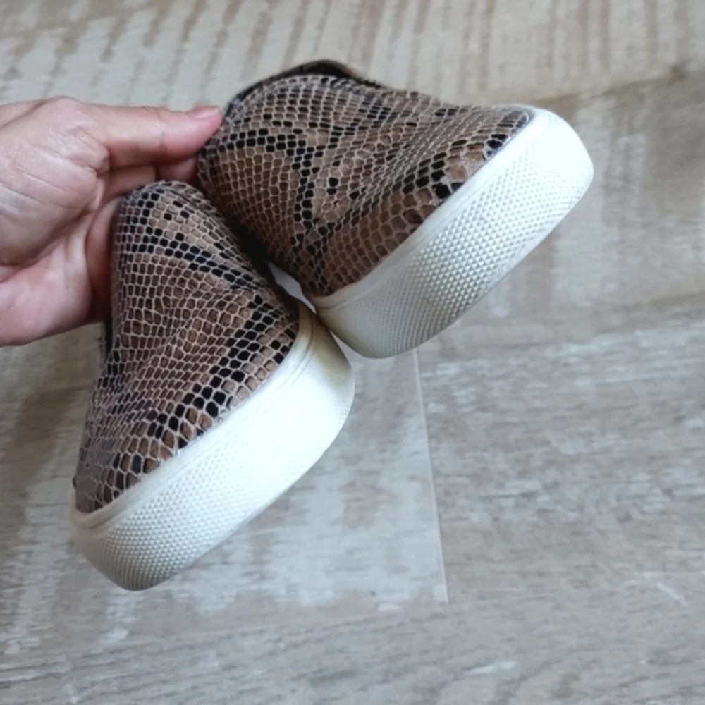 Steve Madden Symba Snakeskin Slip On Sneakers - Picture 6 of 11